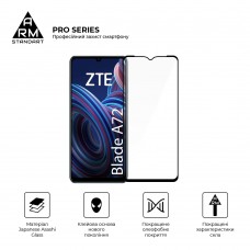 Защитное стекло ArmorStandart Pro для ZTE Blade A72 4G / A72s Black (ARM63118)