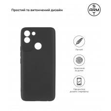 Чехол накладка TPU Armorstandart Matte Slim Fit для Tecno POP 5 LTE (BD4) Camera cover Black (ARM63705)
