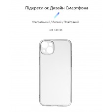 Чехол накладка TPU Armorstandart Air Series для Apple iPhone 14 Plus Camera cover Transparent (ARM64027)