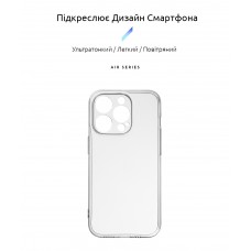 Чехол накладка TPU Armorstandart Air Series для Apple iPhone 14 Pro Camera cover Transparent (ARM64028)