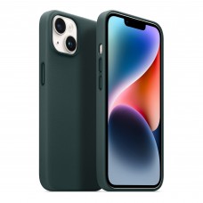 Чехол накладка PU Armorstandart FLAKE Leather для Apple iPhone 14 Shirt Green (ARM64393)