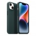 Чехол накладка PU Armorstandart FLAKE Leather для Apple iPhone 14 Shirt Green (ARM64393)