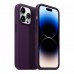 Чехол накладка PU Armorstandart FLAKE Leather для Apple iPhone 14 Pro Dark Cherry (ARM64398)