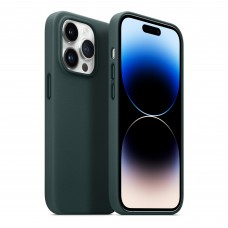 Чехол накладка PU Armorstandart FLAKE Leather для Apple iPhone 14 Pro Shirt Green (ARM64399)