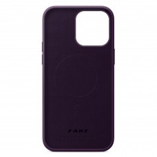 Чехол накладка PU Armorstandart FAKE Leather для Apple iPhone 14 Pro Max Dark Cherry (ARM64401)