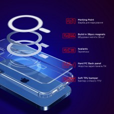Чехол накладка TPU Armorstandart Air MagSafe для Apple iPhone 14 Plus Transparent (ARM64408)