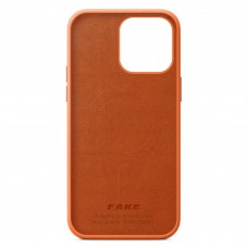 Чехол накладка PU Armorstandart FLAKE Leather для Apple iPhone 14 Pro Max Golden Brown (ARM64463)