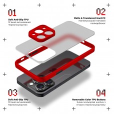Чехол накладка PC Armorstandart Frosted Matte для Apple iPhone 14 Pro Max Red (ARM64480)