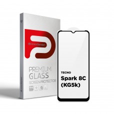 Защитное стекло ArmorStandart Full Glue для Tecno Spark 8C (KG5k) Black (ARM64523)