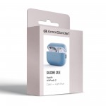 Чехол Armorstandart TPU Silicone для кейса наушников Apple Airpods Pro 2 Light Blue (ARM64535)