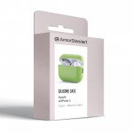 Чехол Armorstandart TPU Silicone для кейса наушников Apple Airpods Pro 2 Matcha Green (ARM64536)