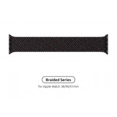 Ремешок Nylon ArmorStandart Braided Solo Loop для Apple Watch 38/40/41mm Black Unity Size 2 (120 mm) (ARM64894)
