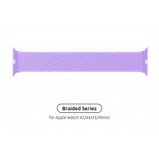 Ремешок Nylon ArmorStandart Braided Solo Loop для Apple Watch 42/44/45/49mm Lavender Grey Size 10 (172 mm) (ARM64909)