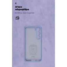 Чехол накладка ArmorStandart TPU ICON для Samsung S23 Camera cover Lavander (ARM65454)
