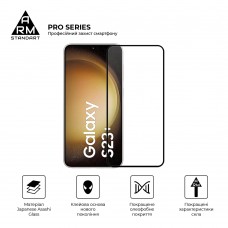 Защитное стекло ArmorStandart Pro для Samsung S23 Plus Black (ARM65472)