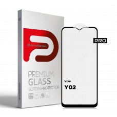 Защитное стекло ArmorStandart Pro для Vivo Y02 Black (ARM66005)