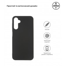 Чехол накладка TPU Armorstandart Matte Slim Fit для Samsung A34 5G (A346) Black (ARM66166)