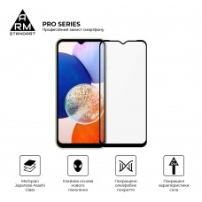 Защитное стекло ArmorStandart Pro для Samsung A14 4G / A14 5G Black (ARM66206)
