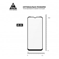 Защитное стекло ArmorStandart Pro для Samsung A14 4G / A14 5G Black (ARM66206)