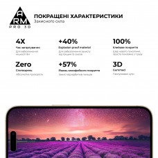 Защитное стекло ArmorStandart Pro 3D для Apple iPhone 14 Pro Black (ARM66355)
