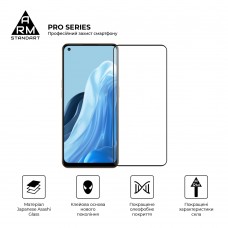 Защитное стекло ArmorStandart Pro для Oppo Reno7 Black (ARM66553)