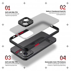 Чехол накладка ArmorStandart PC Frosted Matte для Xiaomi Redmi Note 11 / Note 11s Black (ARM66737)
