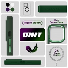 Чехол накладка Armorstandart TPU Unit MagSafe для Apple iPhone 13 Pro Dark Green (ARM66941)