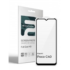Защитное стекло ArmorStandart Full Glue HD для Xiaomi Poco C40 Black (ARM66956)