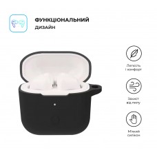 Чехол ArmorStandart TPU Silicone для кейса наушников Xiaomi Redmi Buds 3 Black (ARM67078)