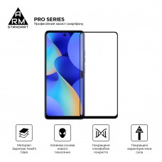 Защитное стекло ArmorStandart Pro для Tecno Spark 10 Pro (KI7) Black (ARM67795)