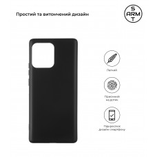 Чехол накладка TPU Armorstandart Matte Slim Fit для Motorola Edge 40 Pro Black (ARM67874)