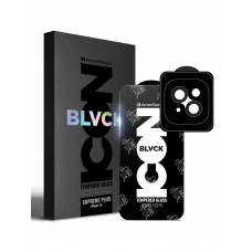 Защитное стекло ArmorStandart Supreme Plus Black Icon для Apple iPhone 14 (ARM68071)