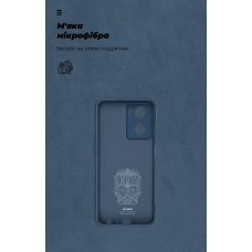 Чехол накладка ArmorStandart TPU ICON для Oppo A57s 4G Camera cover Dark Blue (ARM68119)