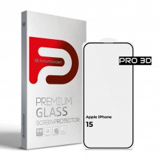 Защитное стекло ArmorStandart Pro 3D для Apple iPhone 15 Black (ARM68217)