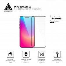 Защитное стекло ArmorStandart Pro 3D для Apple iPhone 15 Pro Max Black (ARM68220)