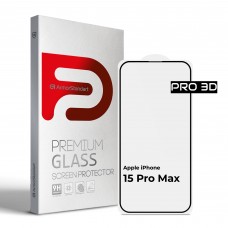 Защитное стекло ArmorStandart Pro 3D для Apple iPhone 15 Pro Max Black (ARM68220)