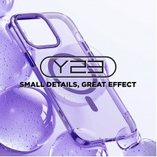 Чехол накладка ArmorStandart TPU Y23 MagSafe для Apple iPhone 15 Plus Transparent Purple (ARM68337)