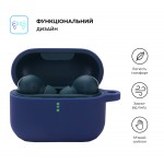 Чехол ArmorStandart TPU Silicone для кейса наушников Xiaomi QCY T10 / T10 Pro Midnight Blue (ARM68426)