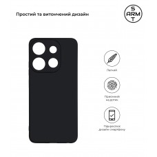 Чехол накладка TPU Armorstandart Matte Slim Fit для Infinix Smart 7 Camera cover Black (ARM68452)