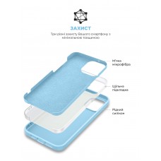 Чехол накладка ArmorStandart TPU ICON2 для Apple iPhone 14 Plus Sky (ARM68470)