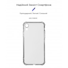 Чехол накладка ArmorStandart TPU Air Force для Apple iPhone Xr Camera cover Transparent (ARM68472)