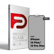 Защитное стекло ArmorStandart Pro Anti-spy Matte для Apple iPhone 14 Plus / 13 Pro Max Black (ARM68606)