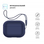 Чохол ArmorStandart Silicone Case with straps для Apple Airpods Pro 2 Dark Blue (ARM68609)