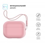 Чехол ArmorStandart TPU Silicone with straps для кейса наушников Apple Airpods Pro 2 Pink (ARM68616)