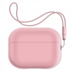 Чехол ArmorStandart TPU Silicone with straps для кейса наушников Apple Airpods Pro 2 Pink (ARM68616)