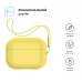Чехол ArmorStandart TPU Silicone with straps для кейса наушников Apple Airpods Pro 2 Yellow (ARM68619)