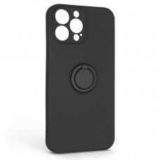 Чехол накладка ArmorStandart TPU Icon Ring для Apple iPhone 13 Pro Max Black (ARM68674)
