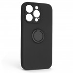 Чехол накладка ArmorStandart TPU Icon Ring для Apple iPhone 14 Pro Black (ARM68707)
