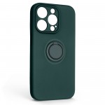 Чехол накладка ArmorStandart TPU Icon Ring для Apple iPhone 14 Pro Dark Green (ARM68713) Чехол накладка ArmorStandart TPU Icon Ring для Apple iPhone 14 Pro Dark Green (ARM68713)
