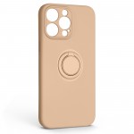 Чехол накладка ArmorStandart TPU Icon Ring для Apple iPhone 14 Pro Max Pink Sand (ARM68721)